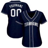 Custom Baseball Jersey, Navy Sportswear Jersey Shirt, Athletic Button Down Moisture Wicking Jersey, Casual Gift for Men, Style SandiegoM0031