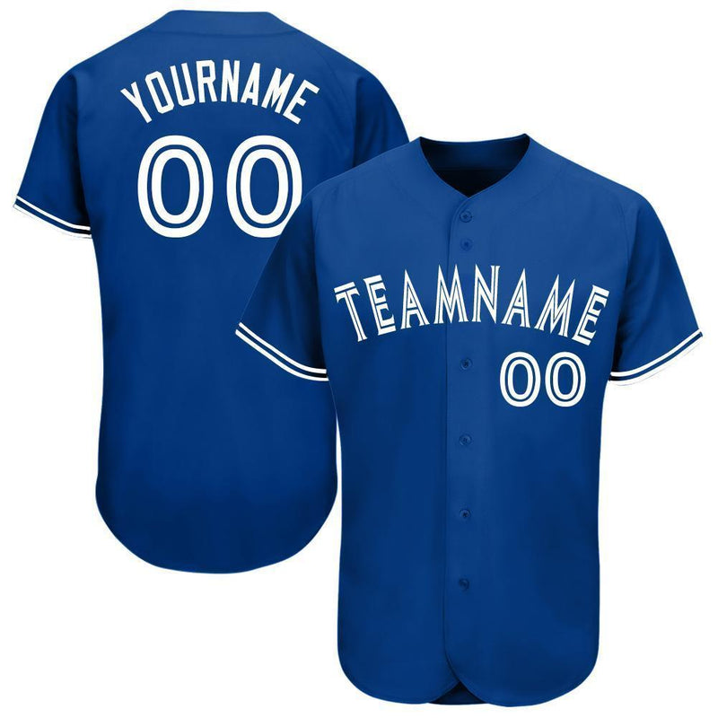 Custom Baseball Jersey, Royal Sportswear Jersey Shirt, Athletic Button Down Moisture Wicking Jersey, Casual Gift for Men, Style TorontoM0067