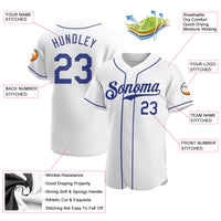 Custom Baseball Jersey, White Royal Sportswear Jersey Shirt, Athletic Button Down Moisture Wicking Jersey, Casual Gift for Men, Style White0282