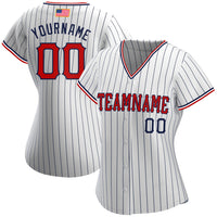 Custom Baseball Jersey, White Navy Sportswear Jersey Shirt, Athletic Button Down Moisture Wicking Jersey, Casual Gift for Men, Style White0351