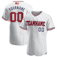 Custom Baseball Jersey, White Navy Sportswear Jersey Shirt, Athletic Button Down Moisture Wicking Jersey, Casual Gift for Men, Style White0351