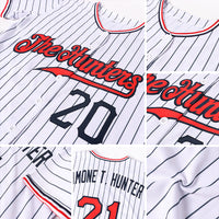 Custom Baseball Jersey, White Black Sportswear Jersey Shirt, Athletic Button Down Moisture Wicking Jersey, Casual Gift for Men, Style White0406