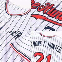 Custom Baseball Jersey, White Navy Sportswear Jersey Shirt, Athletic Button Down Moisture Wicking Jersey, Casual Gift for Men, Style White0407