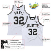 Custom Basketball Jersey, White Black Gray Authentic Sportswear Jersey Shirt, Athletic Mesh Moisture Wicking Jersey, Casual Gift for Men